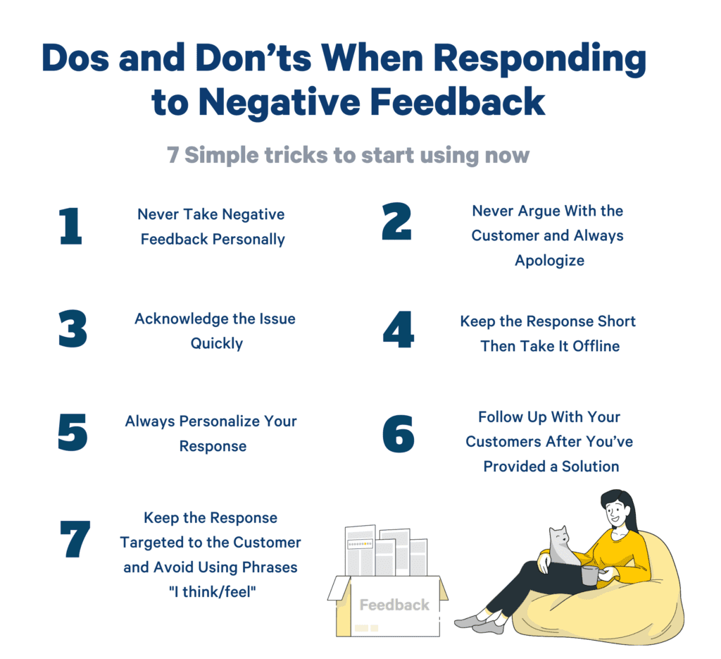 negative feedback tips